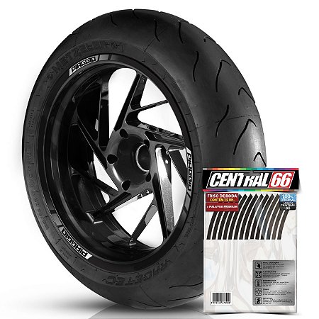 Adesivo Friso de Roda M2 Piaggio Preto Filete Refletivo