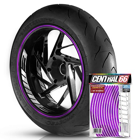 Kit Adesivo Interno de Roda G Emme + Friso Roxo