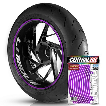 Kit Adesivo Interno de Roda G Lamdum + Friso Roxo