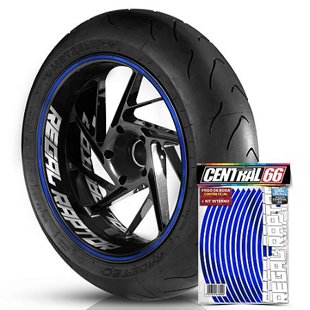 Kit Adesivo Interno de Roda G Regal Raptor + Friso Azul Refletivo