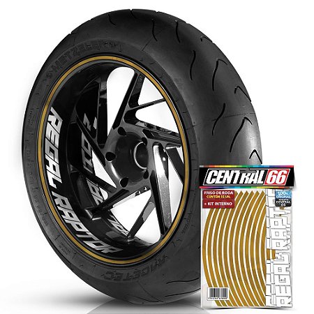 Kit Adesivo Interno de Roda G Regal Raptor + Friso Dourado Refletivo