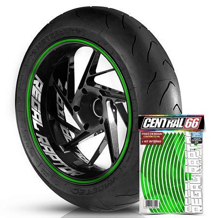 Kit Adesivo Interno de Roda G Regal Raptor + Friso Verde Refletivo