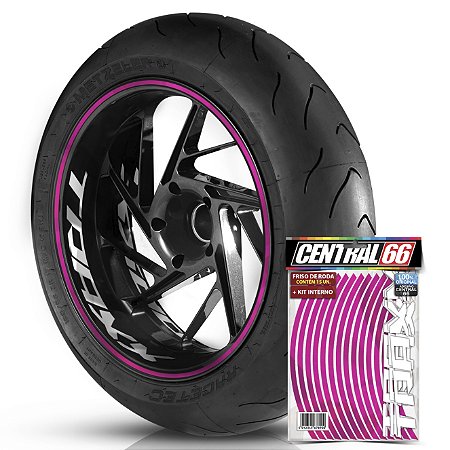 Kit Adesivo Interno de Roda G TRAXX + Friso Rosa