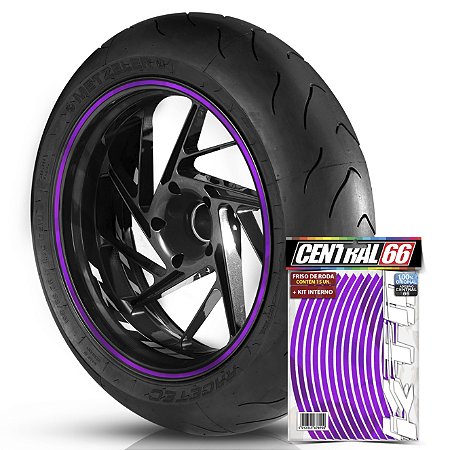 Kit Adesivo Interno de Roda P KTM + Friso Roxo