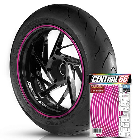 Kit Adesivo Interno de Roda P Regal Raptor + Friso Rosa