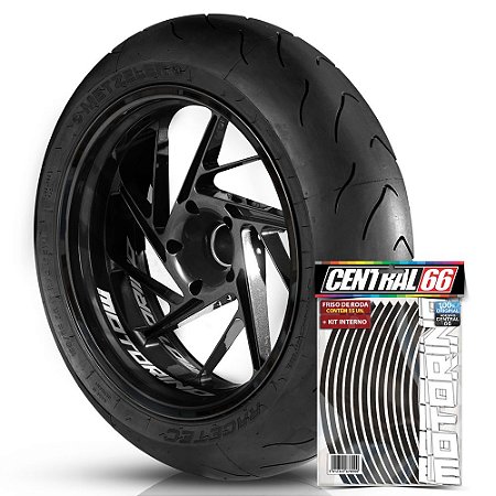 Kit Adesivo Interno de Roda P Motorino + Friso Preto