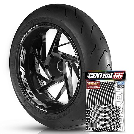 Adesivo Friso de Roda M1 +  Palavra WEB EVO + Interno G Sundown - Filete Preto