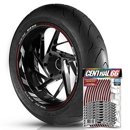 Adesivo Friso de Roda M1 +  Palavra SX 85 + Interno G KTM - Filete Vinho