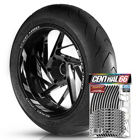 Adesivo Friso de Roda M1 +  Palavra EXC 450 + Interno G KTM - Filete Preto