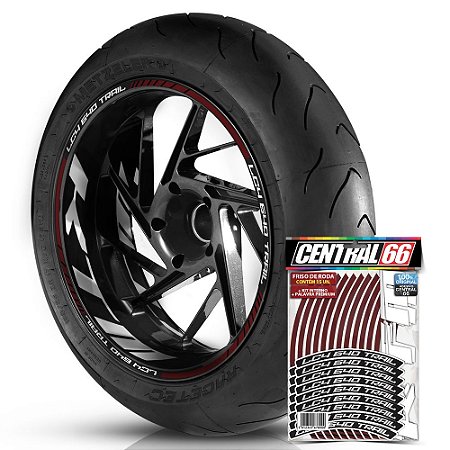 Adesivo Friso de Roda M1 +  Palavra LC4 640 TRAIL + Interno G KTM - Filete Vinho