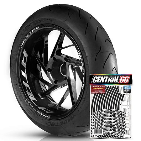 Adesivo Friso de Roda M1 +  Palavra MASTER + Interno G Atala - Filete Preto