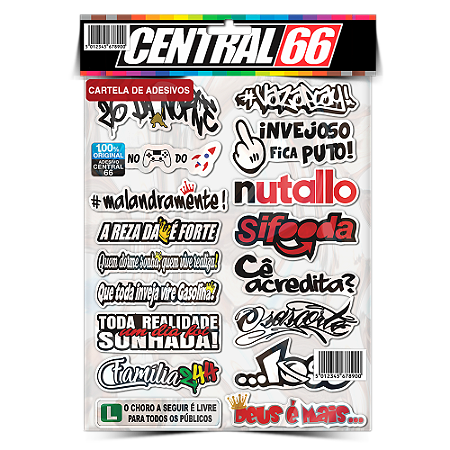 Cartela Individual Tuning M1 - P7 Adesivos Stickers