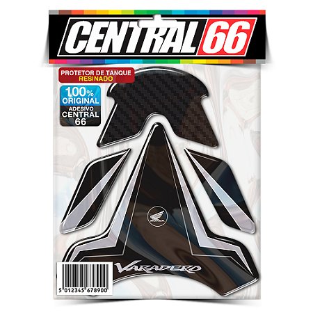 Tankpad Honda Varadero M1 - Preto/Prata Adesivo Protetor Resinado