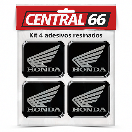 Kit 4  Adesivos Resinados Logo Honda Painel / Mesinha