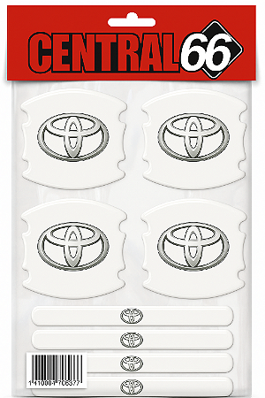 Kit 4 Protetores de Maçaneta Toyota- Transparente