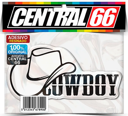 Adesivo Resinado Cowboy Chapéu
