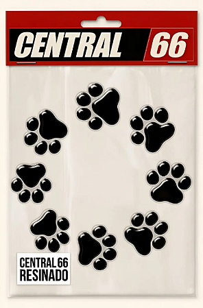 Cartela de Adesivos Patinhas de Cachorro (C2865R)