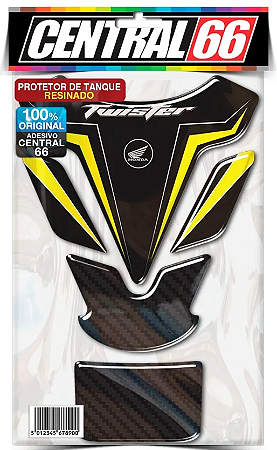 Tankpad Honda Twister (New) - Preto/Amarelo