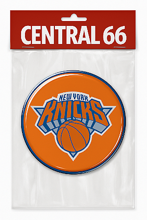 Adesivo New York Knicks Laranja Resinado NBA