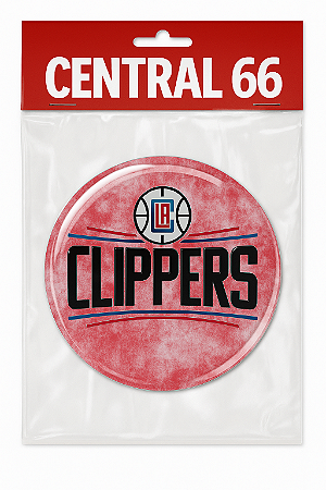 Adesivo Los Angeles Clippers Vermelho Resinado NBA