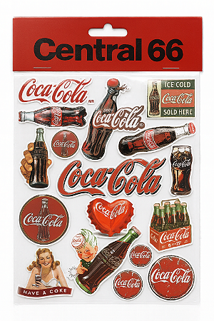 Kit Adesivos Resinados Logos Coca Cola