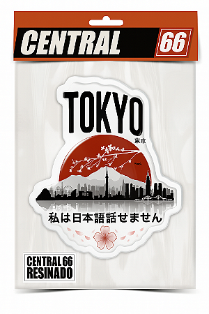 Adesivo Resinado Tokyo Japão -10cm