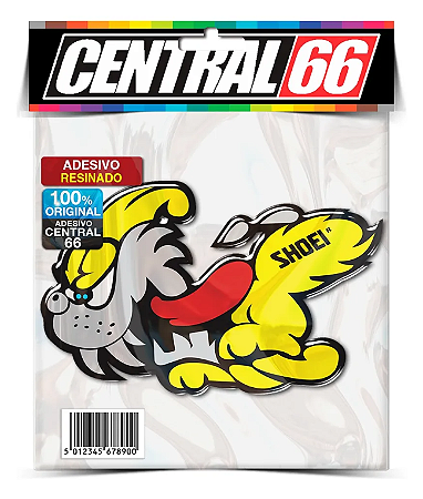 Adesivo Shoei Mascote Patrocínio Resinado (AD1342)