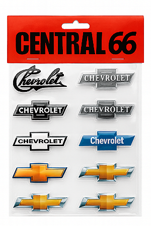 Kit Adesivos Resinados Logos Chevrolet