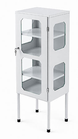 Armário Vitrine com 1 Porta Visor em Acrílico - Salutem