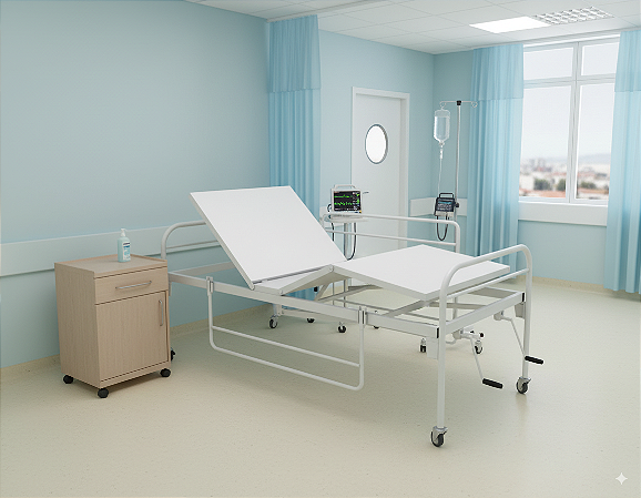 Cama Hospitalar Fowler Standart Obeso (200KG) S-0180-O Salutem