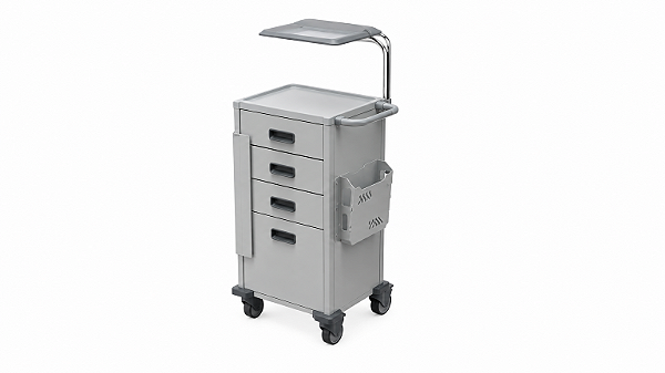 Carro de Medicação Standart Cinza - Salutem