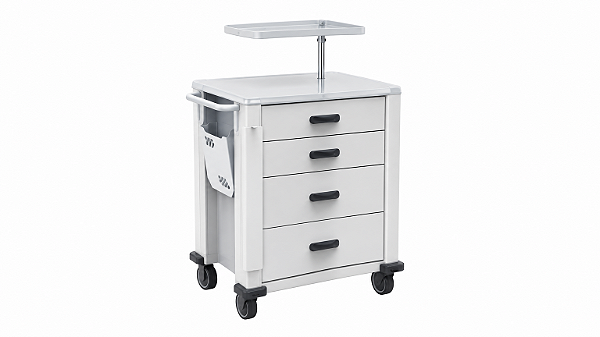 Carro de Medicação Pintura Branca - Salutem
