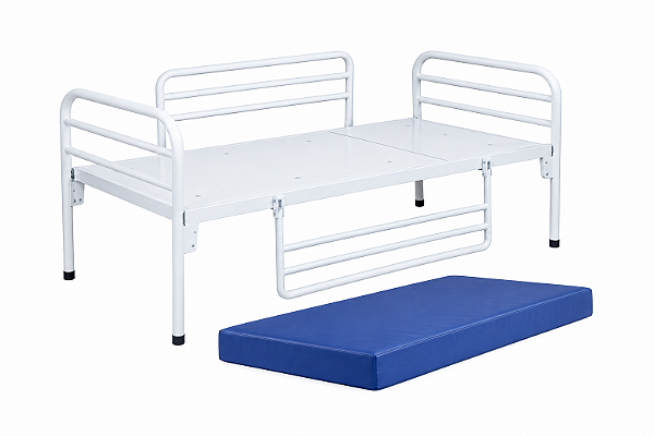 Kit Cama Hospitalar C/ Cabeceira Móvel e Colchão D28 - Salutem