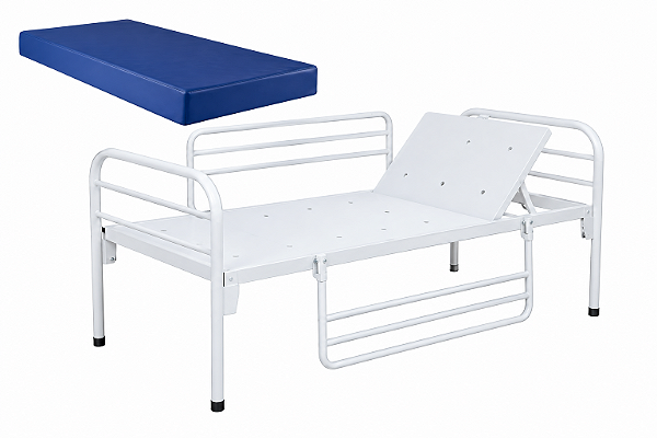 Kit Cama Hospitalar C/ Cabeceira Móvel e Colchão D33 - Salutem