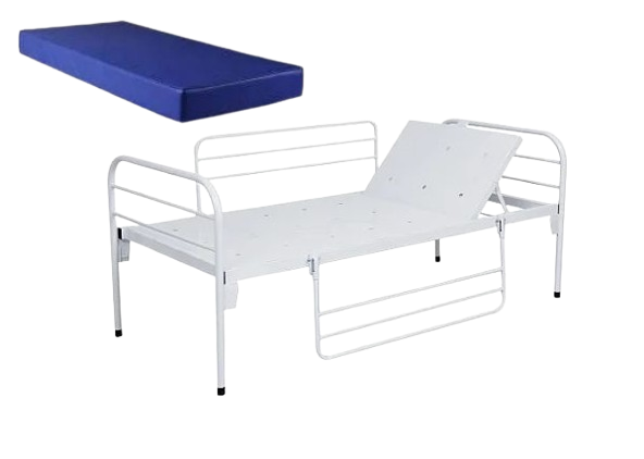 Kit Cama Hospitalar C/ Cabeceira Móvel e Colchão D33 - Salutem