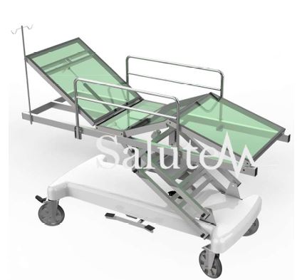 Carro Maca Hospitalar Radio transparente - Salutem