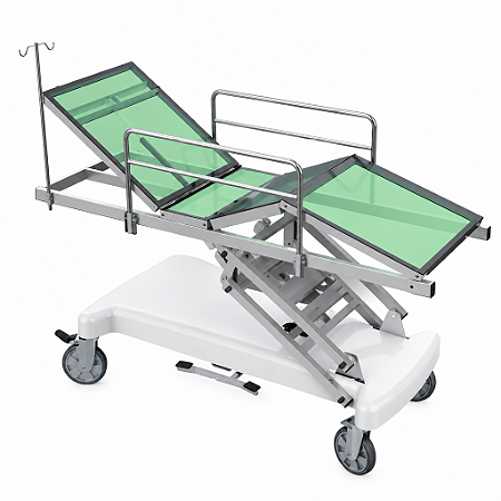 Carro Maca Hospitalar Radio transparente - Salutem
