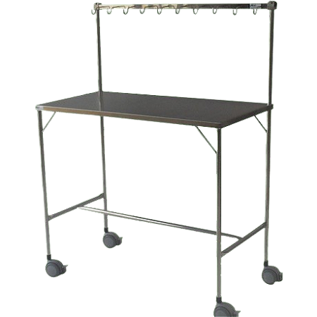 Mesa Para Instrumental Inox Com Varal - Salutem