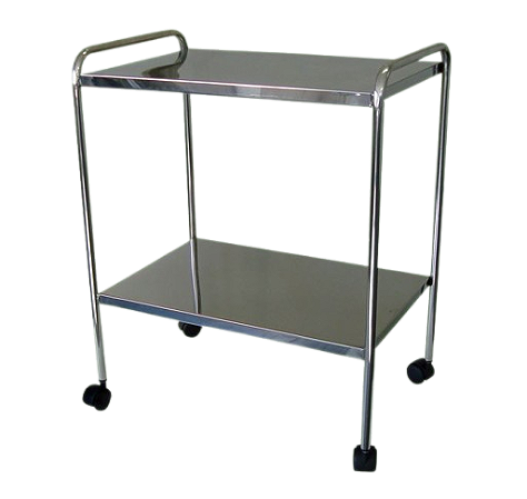 Mesa Auxiliar 50x80x85 Com Rodizio e Varanda - Salutem