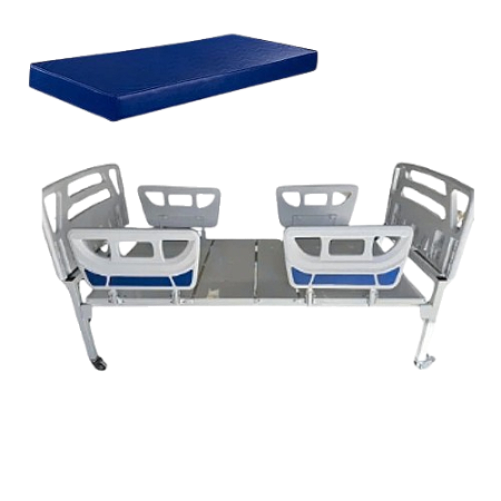 Cama Motorizada Fowler Altura Fixa e colchão D28 + Brinde - Salutem Moveis Hospitalares