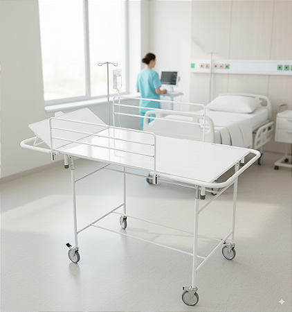 Carro Padiola Pintura Epóxi - Salutem