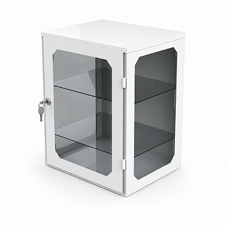 Armário Vitrine De Parede 1 Porta - Salutem