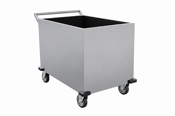 Carro para Transporte de Roupas Inox sem Tampa - Salutem S-8402