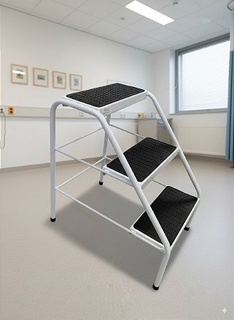 Escada Três Degraus Pintura Epóxi - Salutem