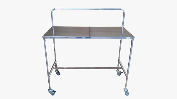 Mesa Instrumental com Varal em Inox - Salutem Móveis Hospitalares