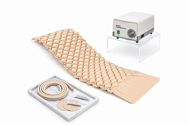 Colchão Pneumático Anti Escaras Bivolt com Bomba - Hidrolight