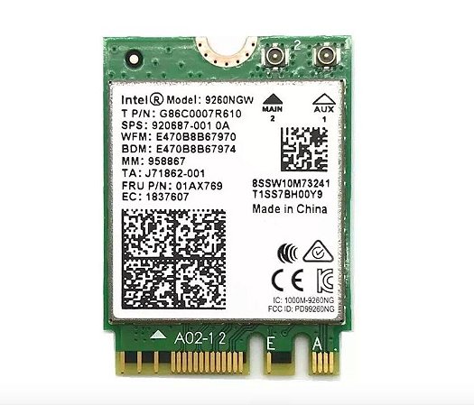 Wireless Intel 9260 Dual Band 1730Mbps Bluetooth5.0 WiFi Card 9260NGW 802.11ac