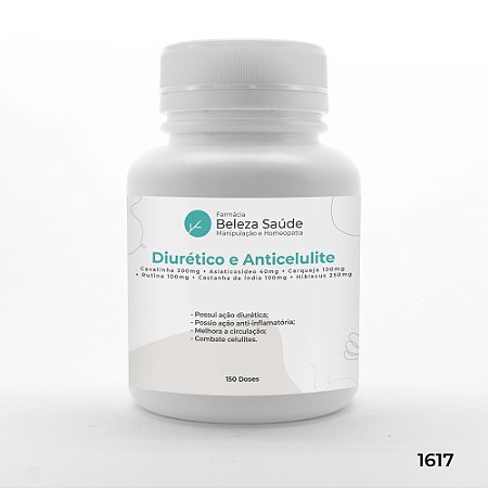 Cápsulas Efeito Diurético e Anticelulite - 60 doses