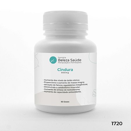 Cindura 800mg - Ganho de Massa, Força e Resistência - 90 doses