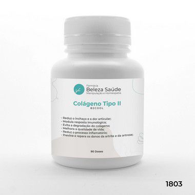 Colágeno Tipo II Não Desnaturado - B2COOL - 90 doses